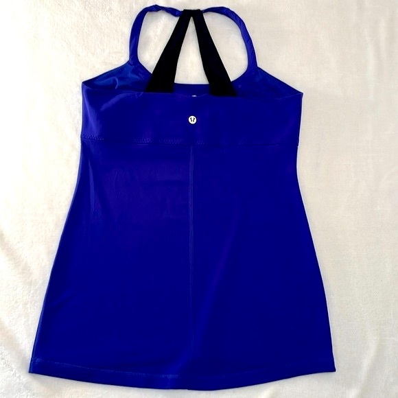 Lululemon Scoop Me Up Tank II Spry Blue (Royal) Size 10 Like New Excellent - Picture 10 of 16